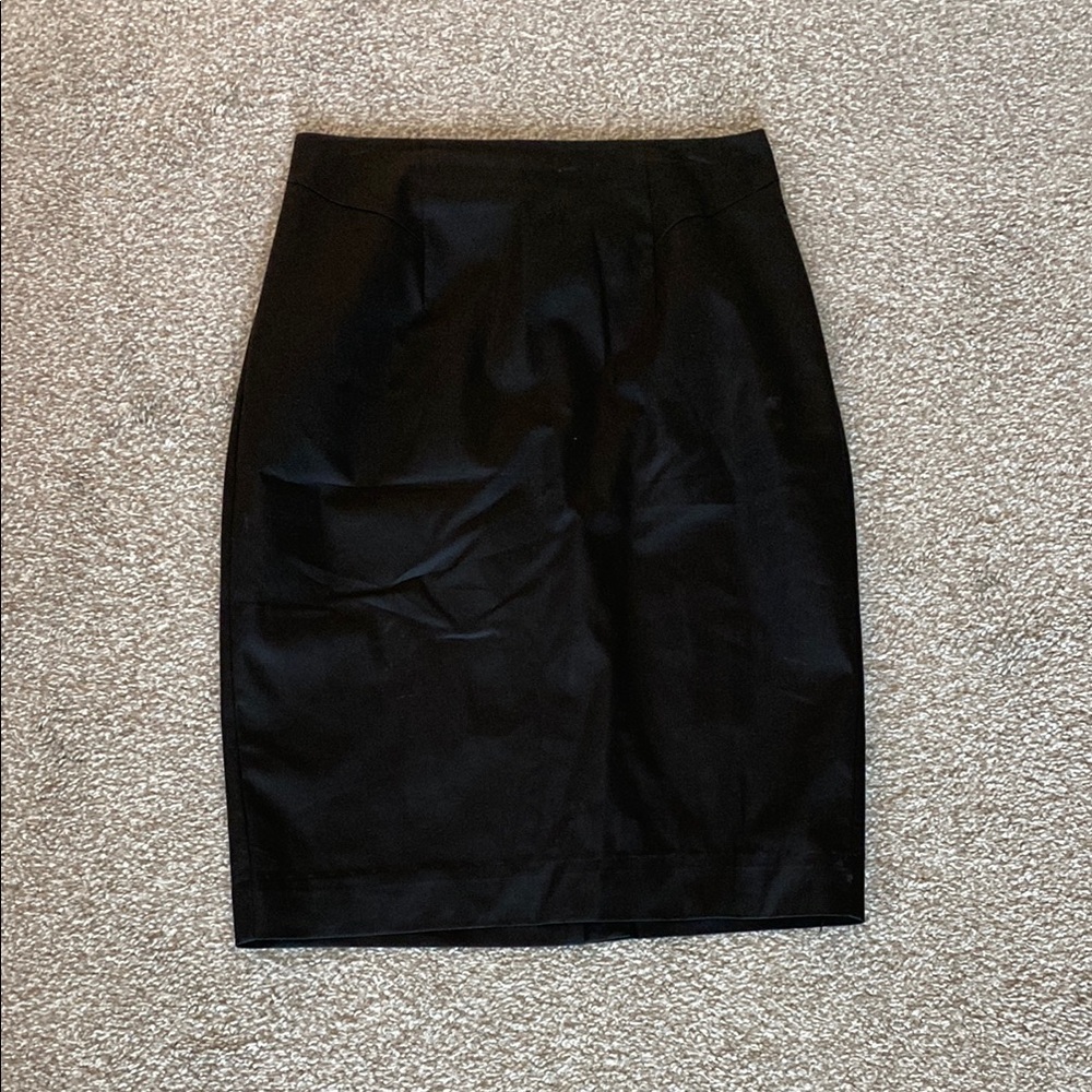 Ann Taylor Black Knee-Length Pencil Skirt
